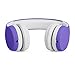 LilGadgets Connect+ Wired Kids Headphones for School with Mic, Volume Limited & Noise Reduction, On-Ear Headset with Cord, SharePort Technology for Multiple Kids & SoftTouch Padding, Purple