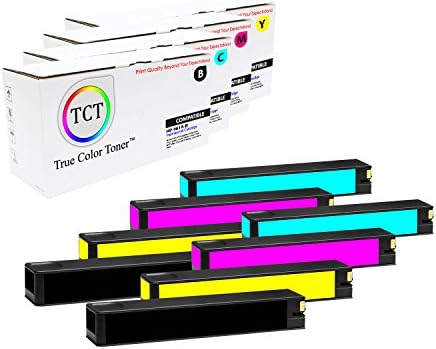 True Color Toner 981A 8-Pack Compatible Ink Cartridge Replacement for HP PageWide Enterprise Color 556dn 556xh, MFP 586z 586dn Printers (Black J3M71A, Cyan J3M68A, Yellow J3M69A, Magenta J3M70A)