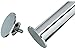 Organized Living freedomRail Clothes Rod Stops, Set of 2 - Nickel