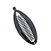 Two Pack! Tortoise and Black 5 Inch Banana Clip Hair Clincher Rounded Edges Hair Comb