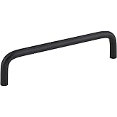 Elements 128 mm Center-to-Center Matte Black Torino Cabinet Wire Pull
