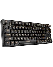 Wireless Mechanical Keyboard, DAREU 2.4G TKL Computer Keyboard with Aluminum Alloy Panel, Function pad and Hot Keys, Stable Connection Keyboard for Mac, Windows, PC, Laptop