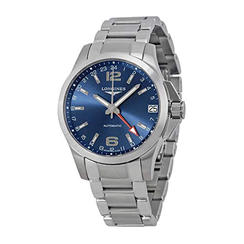 قیمت و خرید ساعت مچی اتوماتیک اتومبیل Longines L36874996 Conqest Gmt -  شماره گیری آبی برند LONGINES | مالتینا