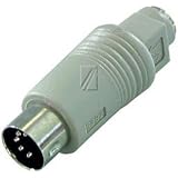 Adaptateur USB Mâle Vers Prise Clavier PS2 Femelle (6 Broches) - Violet - Parts Paradise