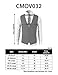 H2H Mens Formal Slim Fit Premium Business Dress Suit Lightweight Vests Navy US L/Asia XL (CMOV032)