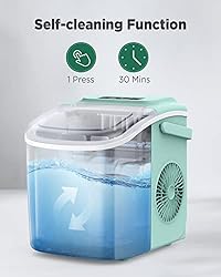 Silonn Countertop Ice Maker, 9 Cubes Ready in 6