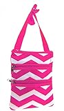 Crossbody Swingpack Bag (Pink & White)