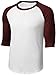 Joe's USA Mens or Youth 3/4 Sleeve 100% Cotton Baseball Tee Shirts-Youth XS to Adult 6X