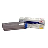 OKI 43324401 Yellow Toner for C5500N C5800LDN, 5K Pages