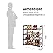 LANGRIA 4-Tier Metal Shoe Rack Utility Shoe Tower Shoe Organizer Shelf for Closet Bedroom & Entryway Bronze