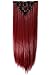 8Pcs 18 Clips 17-26 Inch Curly Straight Full Head Clip in on Hair Extensions Hairpiece 27colors