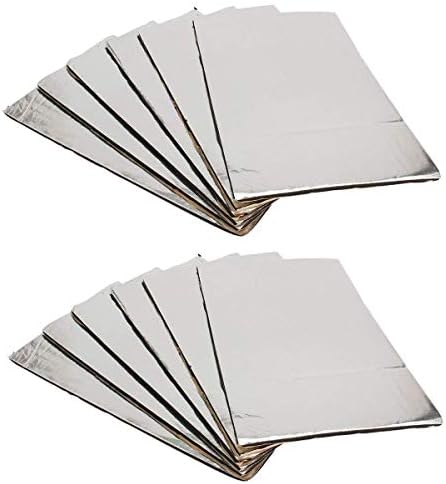 Casavidas 12pcs 14 x 20 5mm Sound Deadener Car Heat Shield Insulation Deadening Mat Sound Insulation Cotton