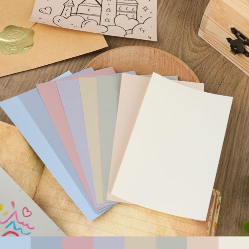 Koogel 400 Stück Karteikarten, 12,7x7.6cm Karteikarten Bunte Karteikarten Lernkarten für Schule, Lernen, Büro, Spielkarten