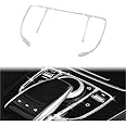 PGONE Multimedia Center Console Control Buttons Cover Trim for Mercedes-Benz C-Class E-Class GLC W205 W213 X253 E300 C180 C200 Car Diamond Decoration Sticker (Multimedia Center Console Covers)