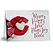 Red Mittens Heart Christmas Cards / 25 Winter Snow Holiday Cards With White Envelopes Pack / 5'' x 7'' Card Folded With Interior Verse/Made In The USA