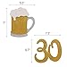 Cheers & Beers to 30 Years Gold Glitter Banner for 30th Birthday Wedding Anniversary Party Decorations Pre Strung & Ready To Hang