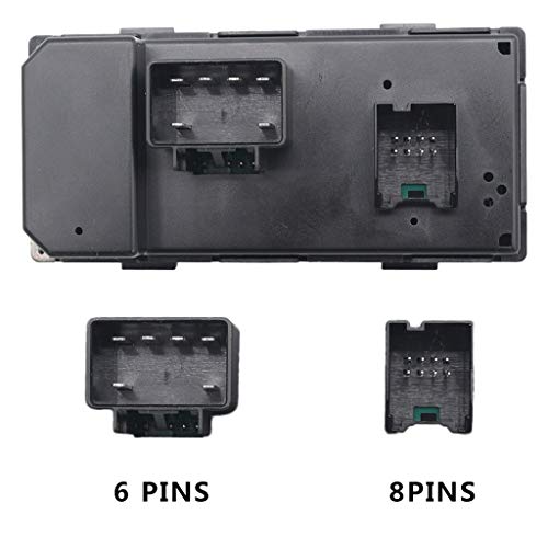 OTOHANS AUTOMOTIVE Driver Side Power Window Master Control Switch for Chevy Silverado 2007-2013 GMC Sierra Traverse HHR Yukon Chevrolet Buick Replace 25789692 20945129 25951963 - Thumbnail 3