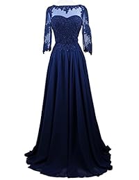 Meier - Vestido de noche para mujer con encaje