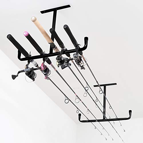 Overhead Garage Storage Rack Heavy Duty Double Ceiling Hooks Utility
