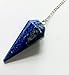 Lapis Lazuli Multifaceted Crystal Dowsing Pendulum or Pendant. Good for Reiki and Crystal Healing.