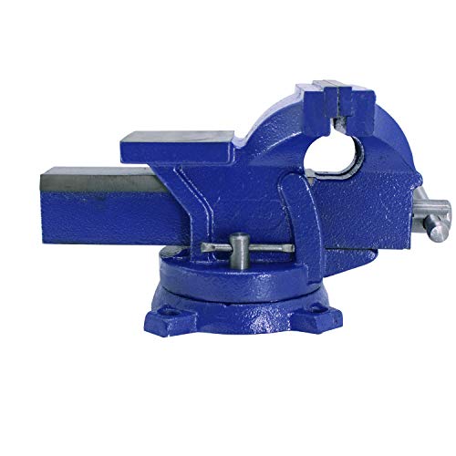 HFS (R) 5" Heavyduty Bench Vise Anvil Swivel Locking Base