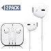 Compatible Earbuds/Headphones/Earphones with Microphone & Mic Replacement Compatible for iPhone 6s 6 5s 5 4s 4 Plus iPad 7 8 X iPod 1 2 3 All Smartphones (White)