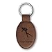 Keychain - Scuba Diver - Personalized Engraving Included (Dark Brown)