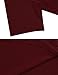 Meaneor Women's Side-Slit Short Sleeve Round Neck Tunic Top Wine Red S