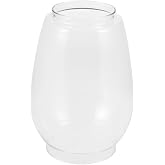 Cabilock Vintage Glass Lamp Shade Replacement 5.51 Inch Clear Kerosene Lamp Globe for Outdoor Oil Lamps Hurricane Chimney Easy Installation