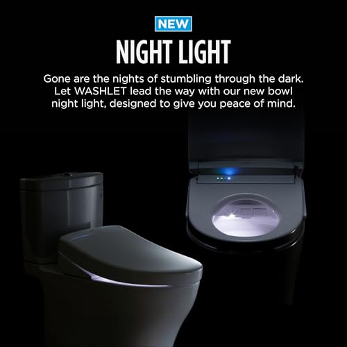 TOTO WASHLET S5 Electronic Bidet Toilet Seat with Instantaneous Water Heating, PREMIST and EWATER+ Wand Cleaning, Elongated, Cotton White - SW3446#01