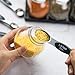 Ponsey Magnetic Measuring Spoons Set-Kitchen Measuring Spoon Stainless Steel Dual Sided Stackable Teaspoon for Dry and Liquid (8Pcs), Black