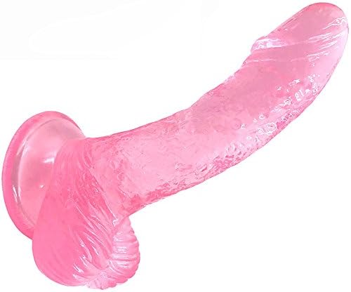 6.03 Inch Safe T0Y with Powerful Suction Cup Base,SEAE-10245SDD4IEYJF5F6 (Clear Pink)