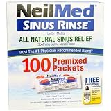 NeilMed Sinus Rinse All Natural Relief Premixed Refill Packets 100 Each (Pack of 3)