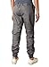 HEMOON Mens Regular Fit Twill Chino Harem Jogger Pants Medium P06-Dark Grey