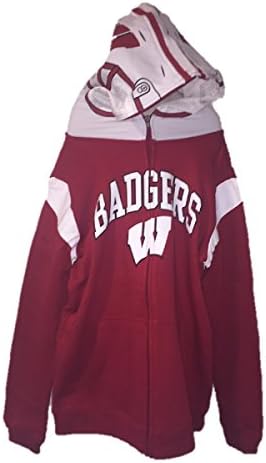 Boys 8-20 Wisconsin Badgers Full-Zip Fleece Costume Hoodie (Large (14-16))