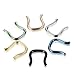 Jstyle 14-18G 6 Pcs a Set 316L Stainless Steel Septum Piercing Nose Ring Retainer U-Shaped
