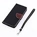 Motorola Moto G (2nd generation) Case, IVY Black - Leaves Magnetic Snap Series Wallet Card Flip Synthetic Holster Leather Stand With Lanyard Case Cover Skin For Motorola Moto G (2nd generation)