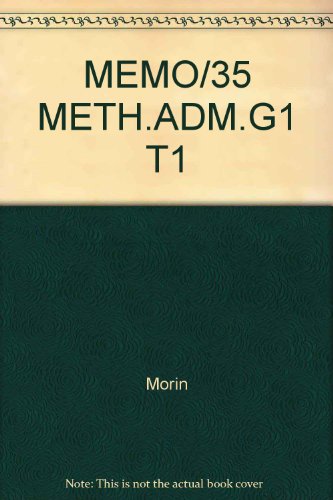 Méthodes administratives G1