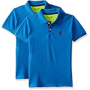Pink & Blue by Fbb Men’s Plain Regular Fit Cotton Polo