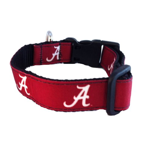 Ncaa Alabama Crimson Tide Dog Collar (Team Color, Large) (893613000587)