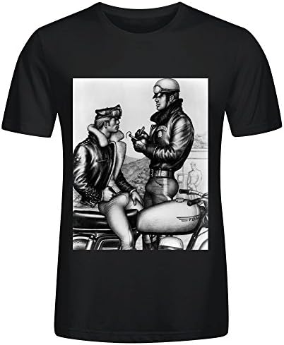 MEGANHO Design Bob Mizer & Tom of Finland Mens T-Shirt Cotton O Neck
