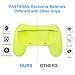FASTSNAIL Grips Compatible with Nintendo Switch for Joy Con & OLED Model for Joycon, Wear-resistant Handle Kit Compatible with Joy Cons Controllers, 2 Pack(Yellow)