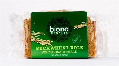 Biona Organic - Gluten Free Bread - Buckwheat & Rice - 250g (Case of 6)