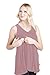 Savi Mom Maternity & Nursing Tank Top USA Made Tunic Shirt Pockets Breastfeeding Clothes