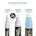 VersaChalk Liquid Chalk Markers for Blackboards - 8 Pack Bold Tip (5mm) | Neon Colors - Erasable & Washable for Vibrant Art and Signage