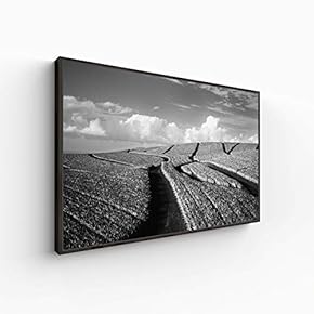 Canvas Wall Art for Living Room, Bedroom Black and White Construction Framed Canvas Prints for Home Decoration Ready to Hang - 16x24 inches