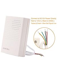 uhppote DC 12 V Timbre Timbre de la puerta Chime para Home Office sistema de control de acceso