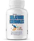 MAV Nutrition Melatonin Sleep Aid Vitamins for Kids with Vitamin D, Chamomile, & Valerian Root, Non-GMO, Vegetarian Friendly, 60 Count