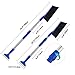 MoKo Car Snow Shovel Removal Tools, 2 in 1 Adjustable & Lightweight Snow Removal Shovel Brush Ice Scraper for Car Truck Outdoor & Home, Black + Blue