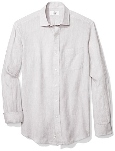 Buttoned Down Men s Classic Fit Spread-Collar Sport Shirt, Khaki Chambray, L 34/35 Buttoned Down Men s Classic Fit Spread-Collar Sport Shirt, Khaki Chambray, L 34/35
